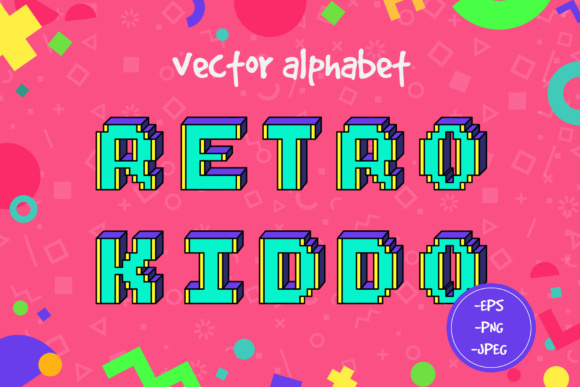 Bring Back the 90s: Styling with the Retro Kiddo Vector Alphabet
