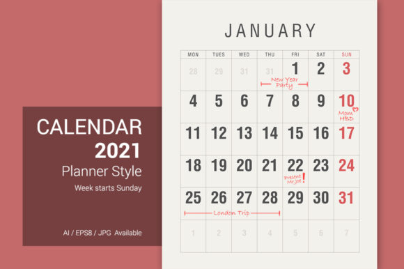Calendar 2021 Vintage Design: Elevate Your Brand with Timeless Charm