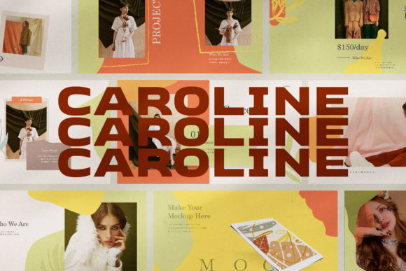Caroline Template: Modern Slides for Fashion & Creative Brands