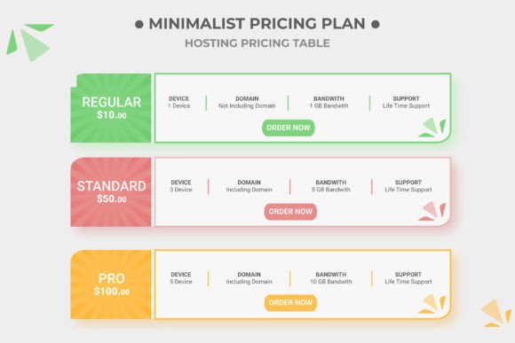 Clean, Modern Pricing Tables: The Minimalist Design Asset You Need