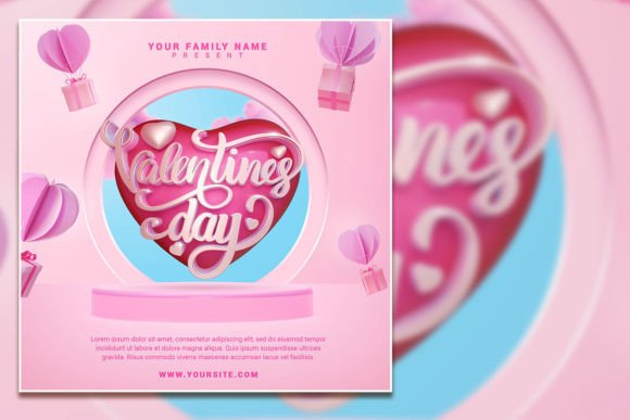 Design a Memorable Valentine's Celebration with This Editable PSD Flyer