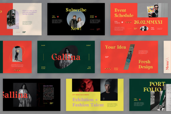 Gallina: A Unique Presentation Template for Modern Brands