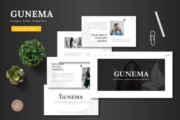 Gunema: A Modern Google Slides Template for Clear Visual Storytelling