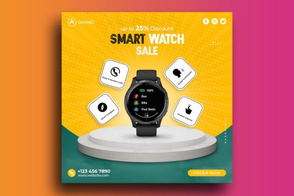Smart Watch Sale Social Media Post: A Design Asset That Works